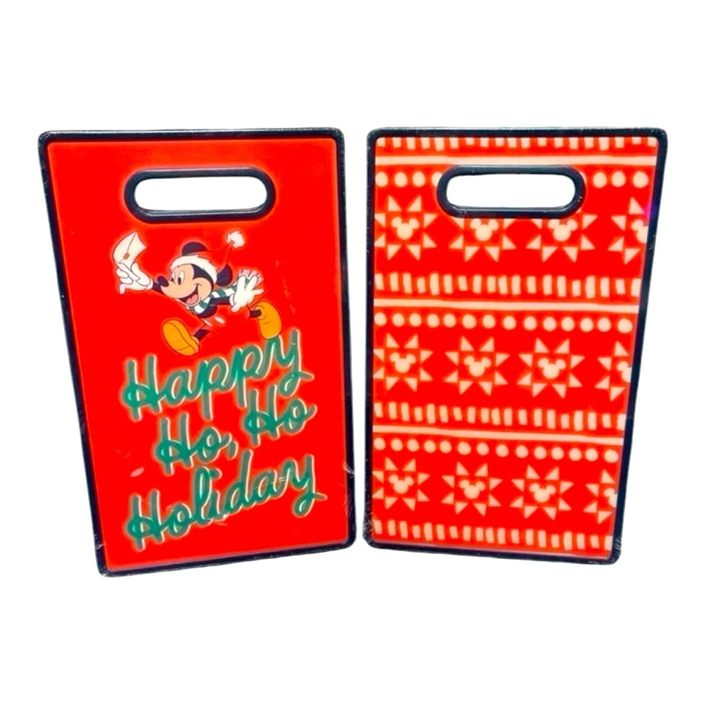 Disney Holidays cutting board charcuterie board two sided 14 in NEW